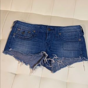 EUC True Religion denim shorts
